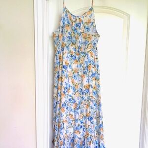 August Sky Floral Dress